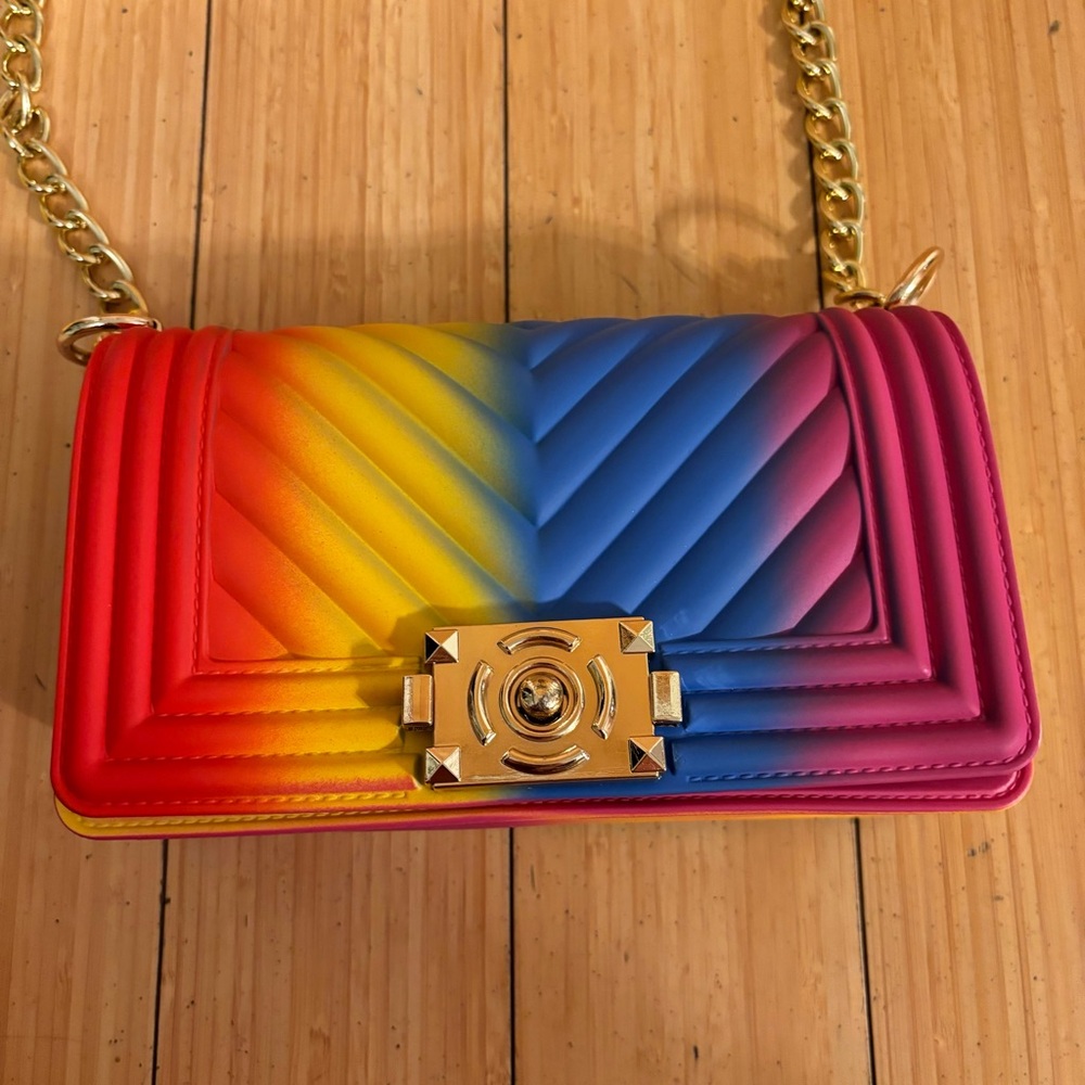 Lightly used Most Wanted rainbow purse - Picture 2 of 16